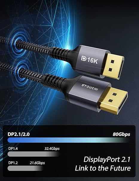 Cable Stouchi Display Port 2.1