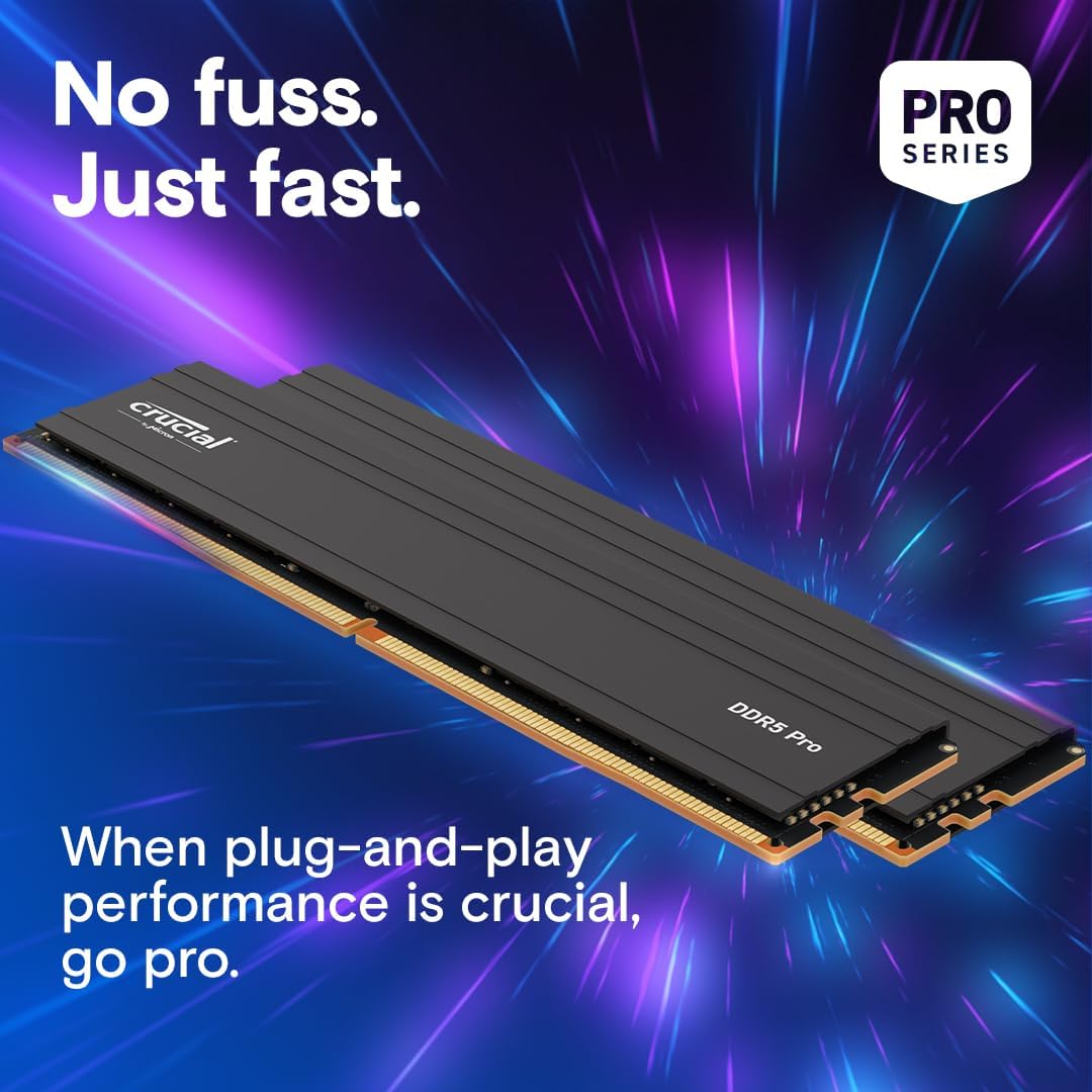 Ram Crucial Pro RAM 32GB Kit (2x16GB) 6000MHz, DDR5, CP2K16G60C36U5B