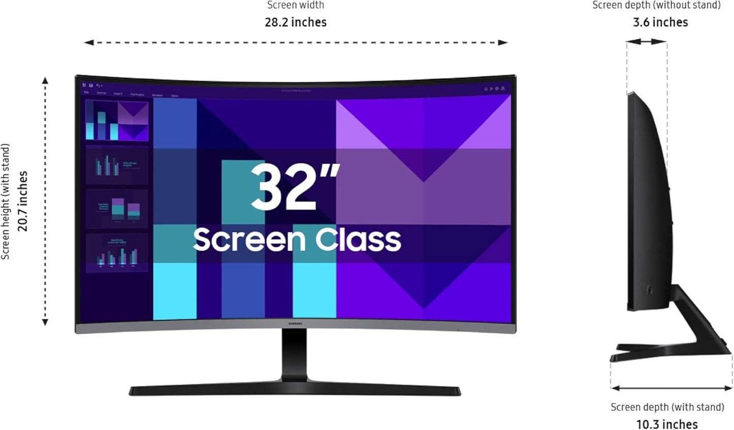 Monitor Samsung S3 LS32D396GANXZA FHD 100Hz de 32"