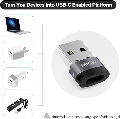 Adaptador SOCW USB-C Female to USB Male