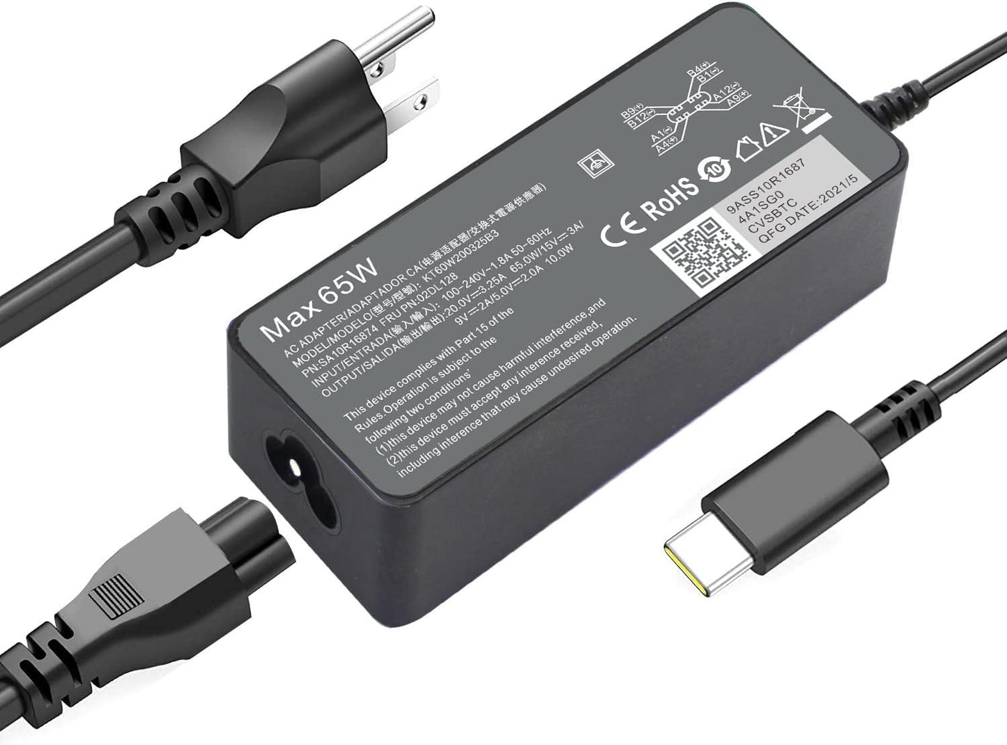 Cargador Lenovo 65W USB-C ADLX65YLC3A