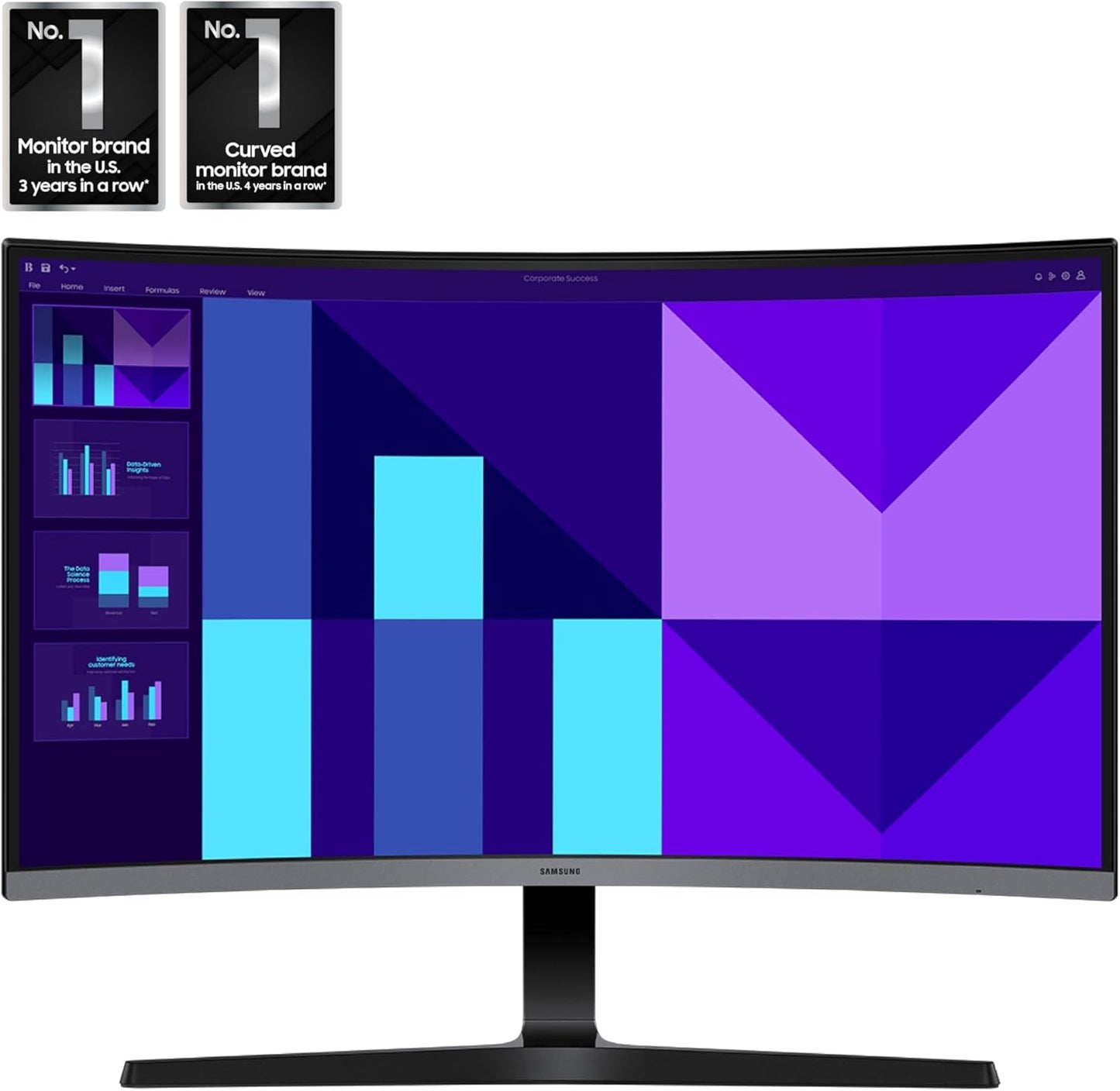 Monitor Samsung S3 LS32D396GANXZA FHD 100Hz de 32"