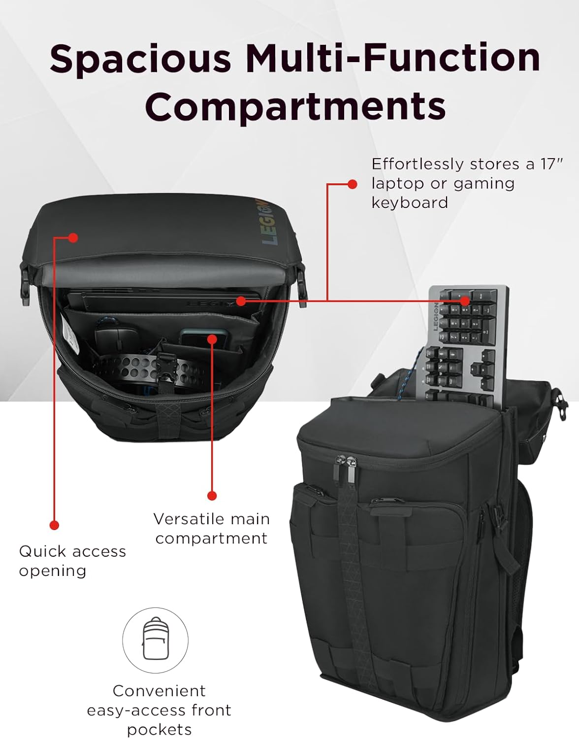 Bulto Lenovo Legion Active 17 Pulgadas