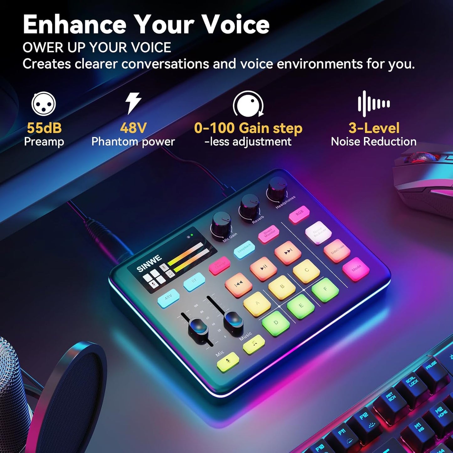 Audio Mixer Sinwe G1 Mezclador de audio