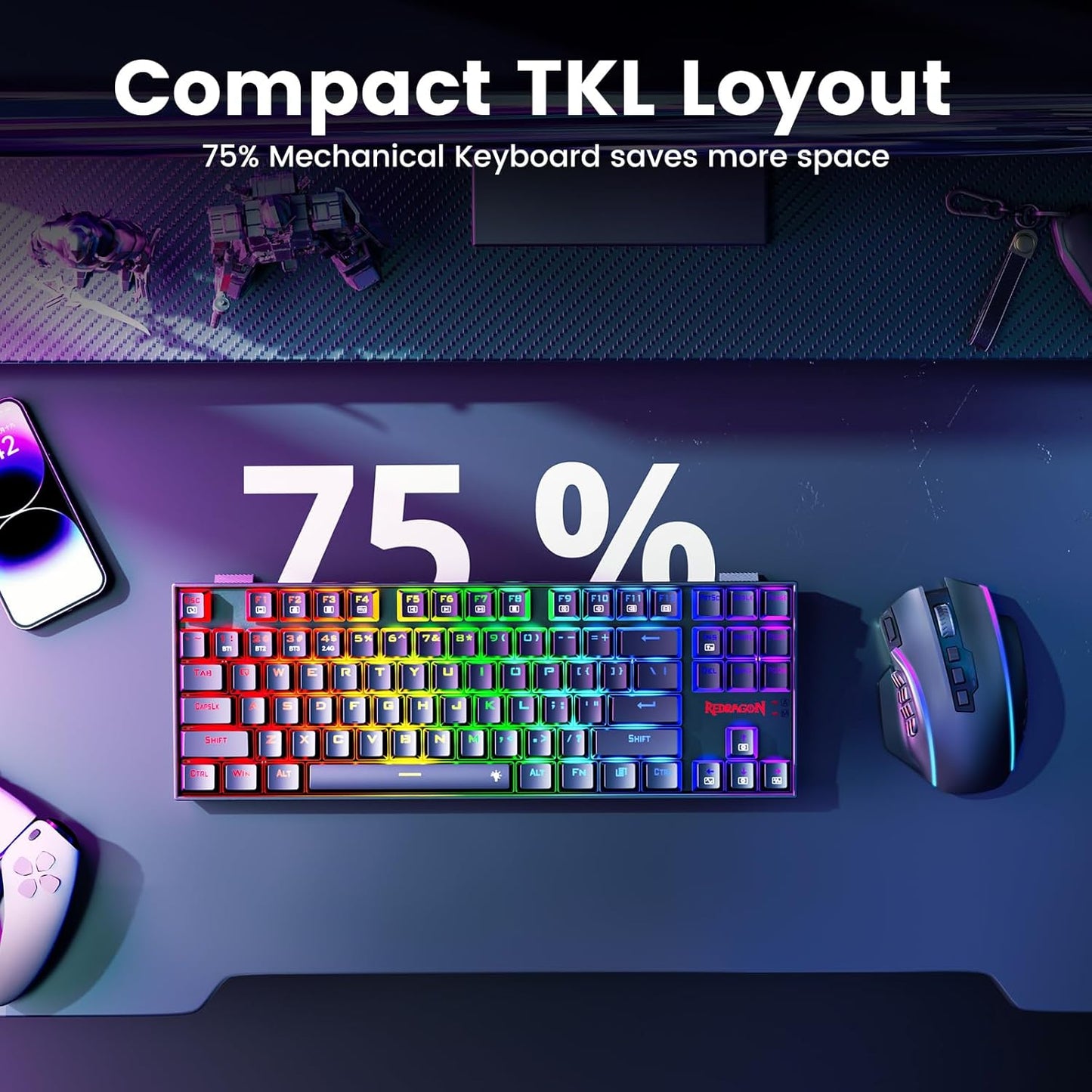 Teclado Redragon K552-KRS Kumara Elite