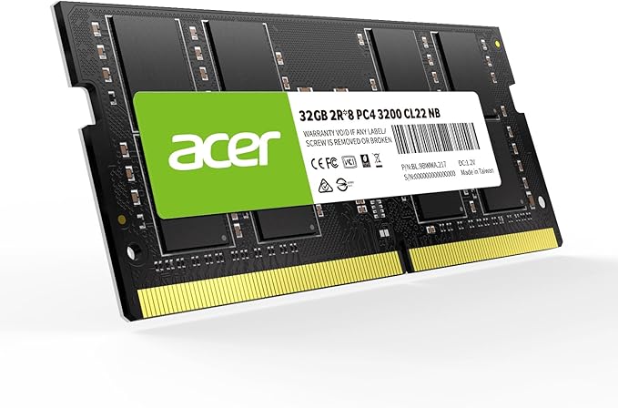 Ram Laptop Acer SD100 32GB RAM DDR4 (1x32GB) Laptop Ram 3200 MHz