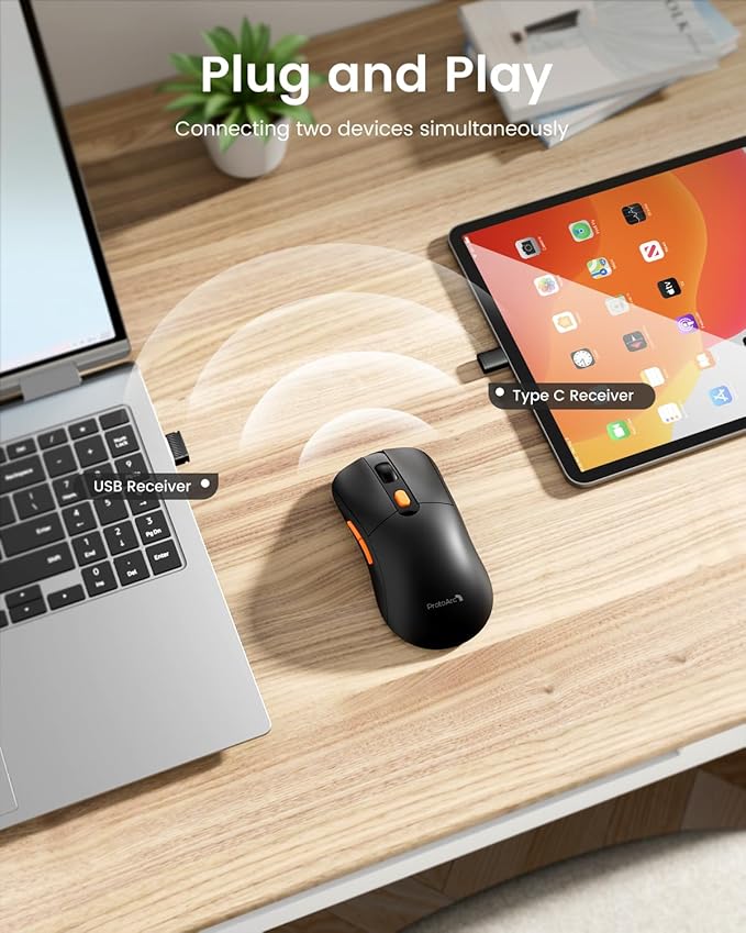 Mouse ProtoArc EM15 USB C Rechargeable Wireless