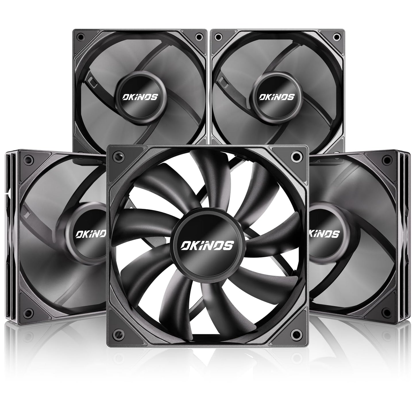 Fan Okinos OKICF-H-120254PN-BB5 Paquete de 5