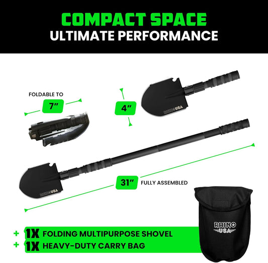 Colmado Overland Camping Rhino USA Pala de supervivencia extendible