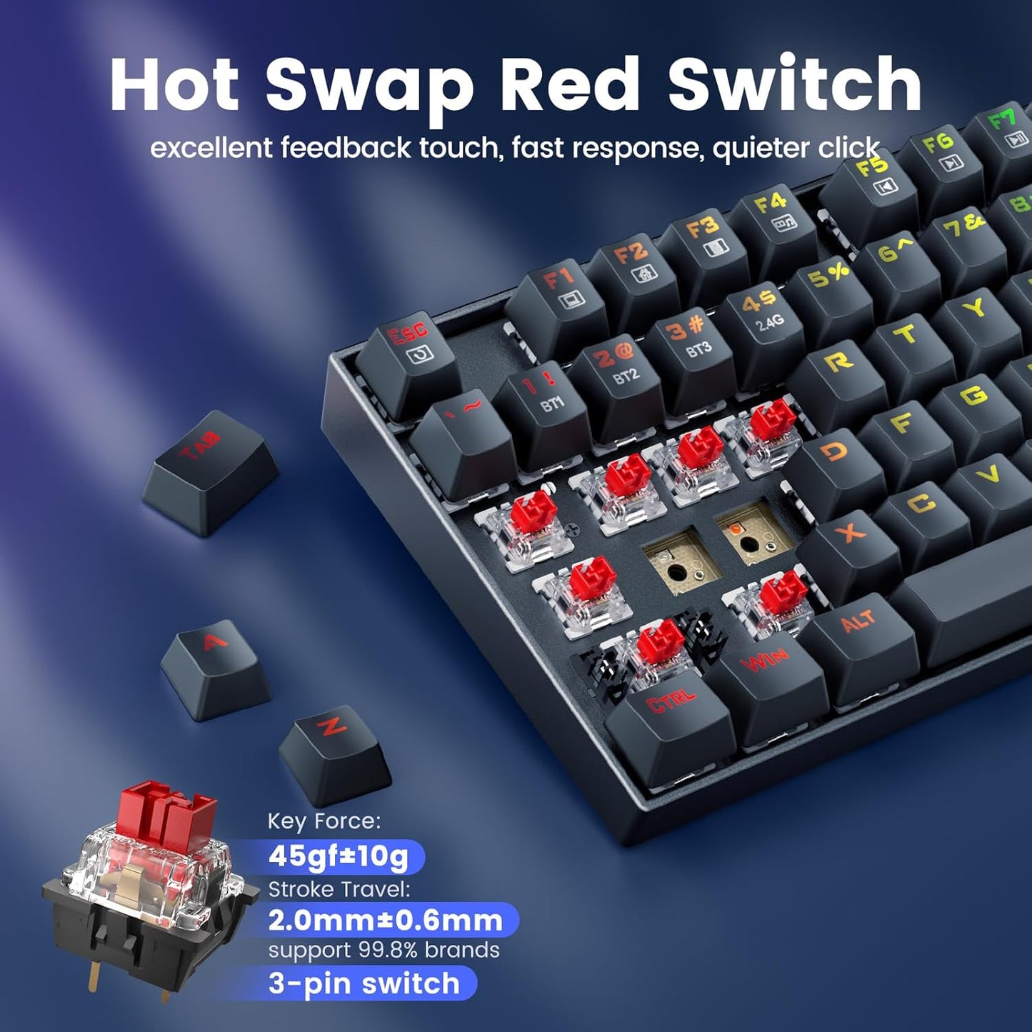 Teclado Redragon K552-KRS Kumara Elite