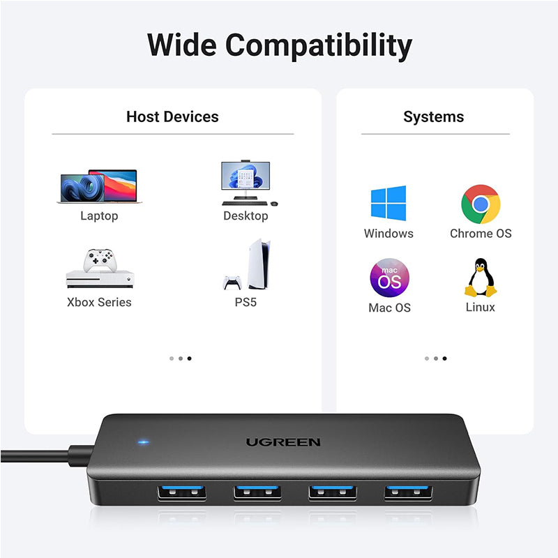 HUB Ugreen 4 USB 3.0, 25851