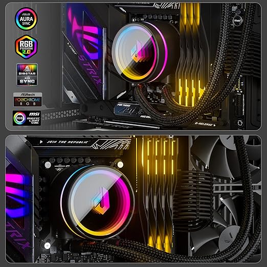 Disipador Procesador upHere P360K 360mm AIO CPU Liquid Cooler