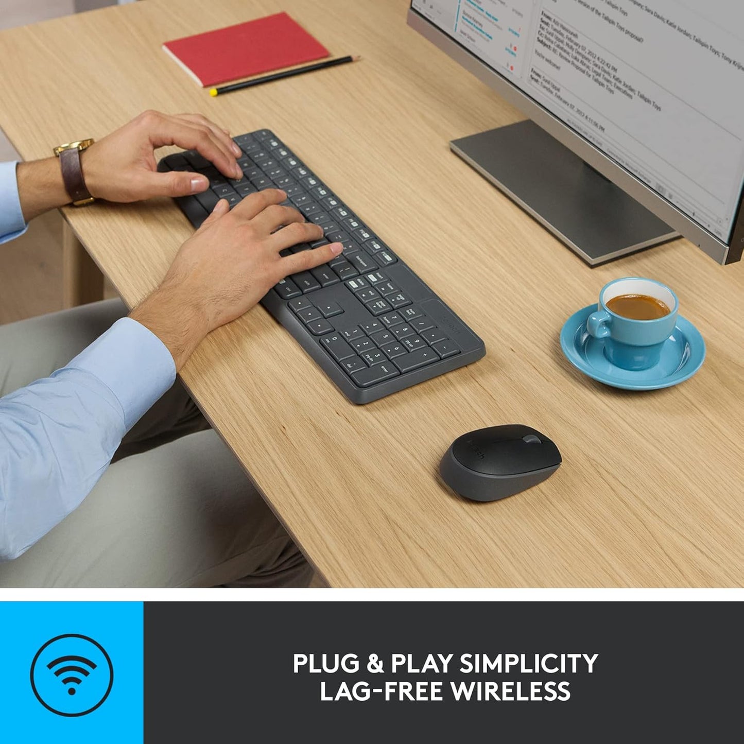 Teclado Logitech MK235 Wireless