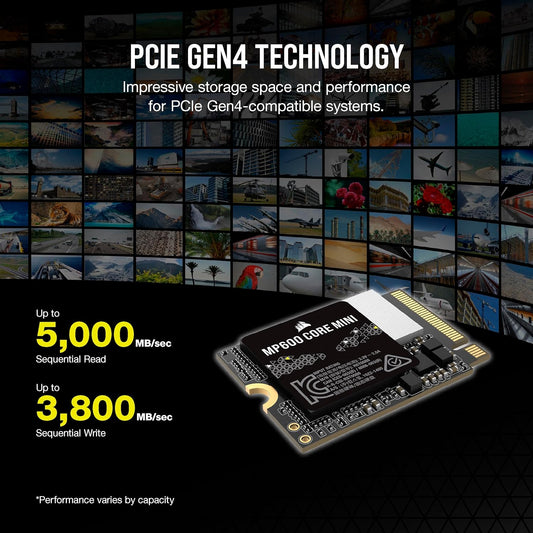SSD NVMe Corsair MP600 CORE Mini 2TB M.2 PCIe x4 Gen4*