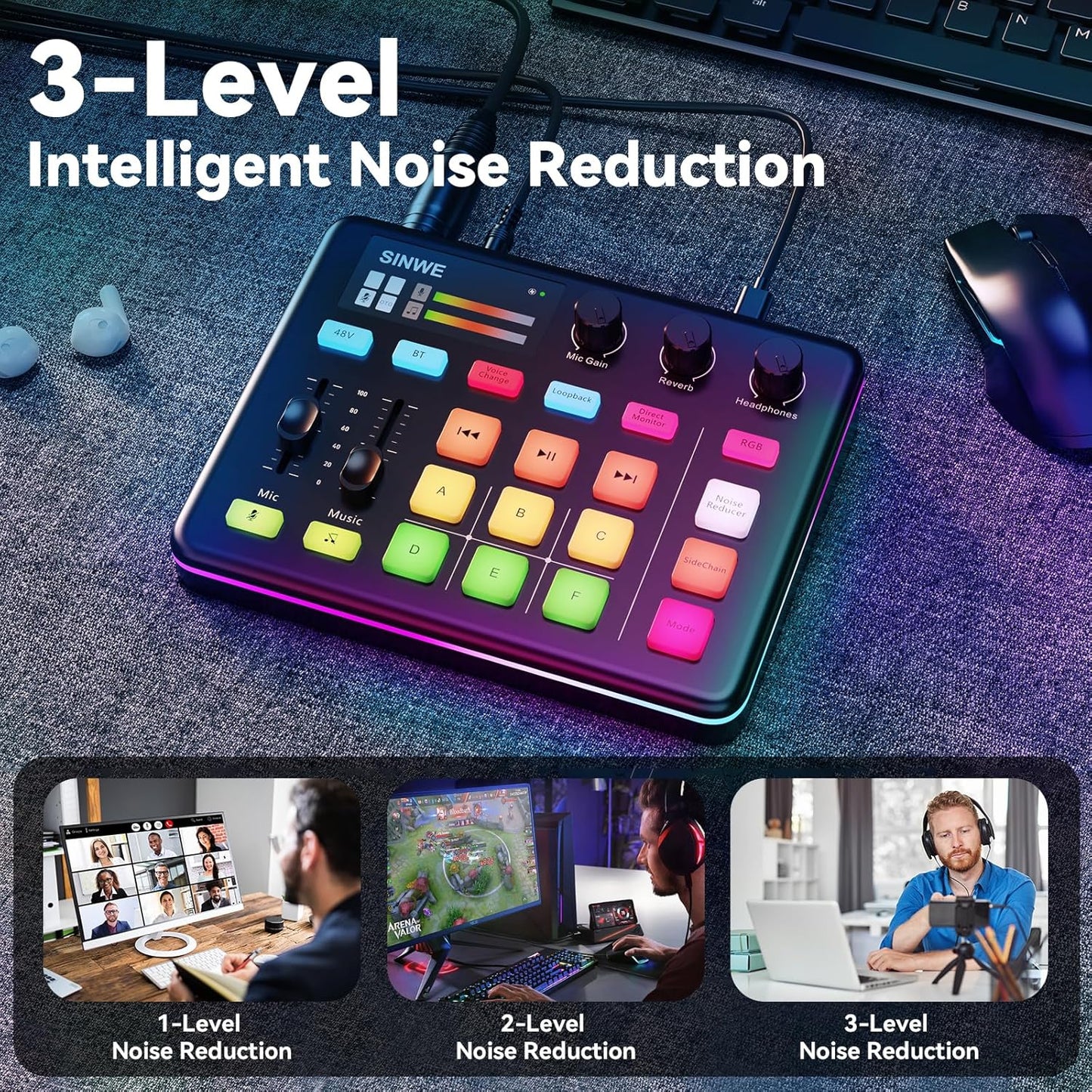 Audio Mixer Sinwe G1 Mezclador de audio