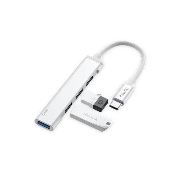 HUB Havit (HB41) Tipo C a 4 Puertos USB