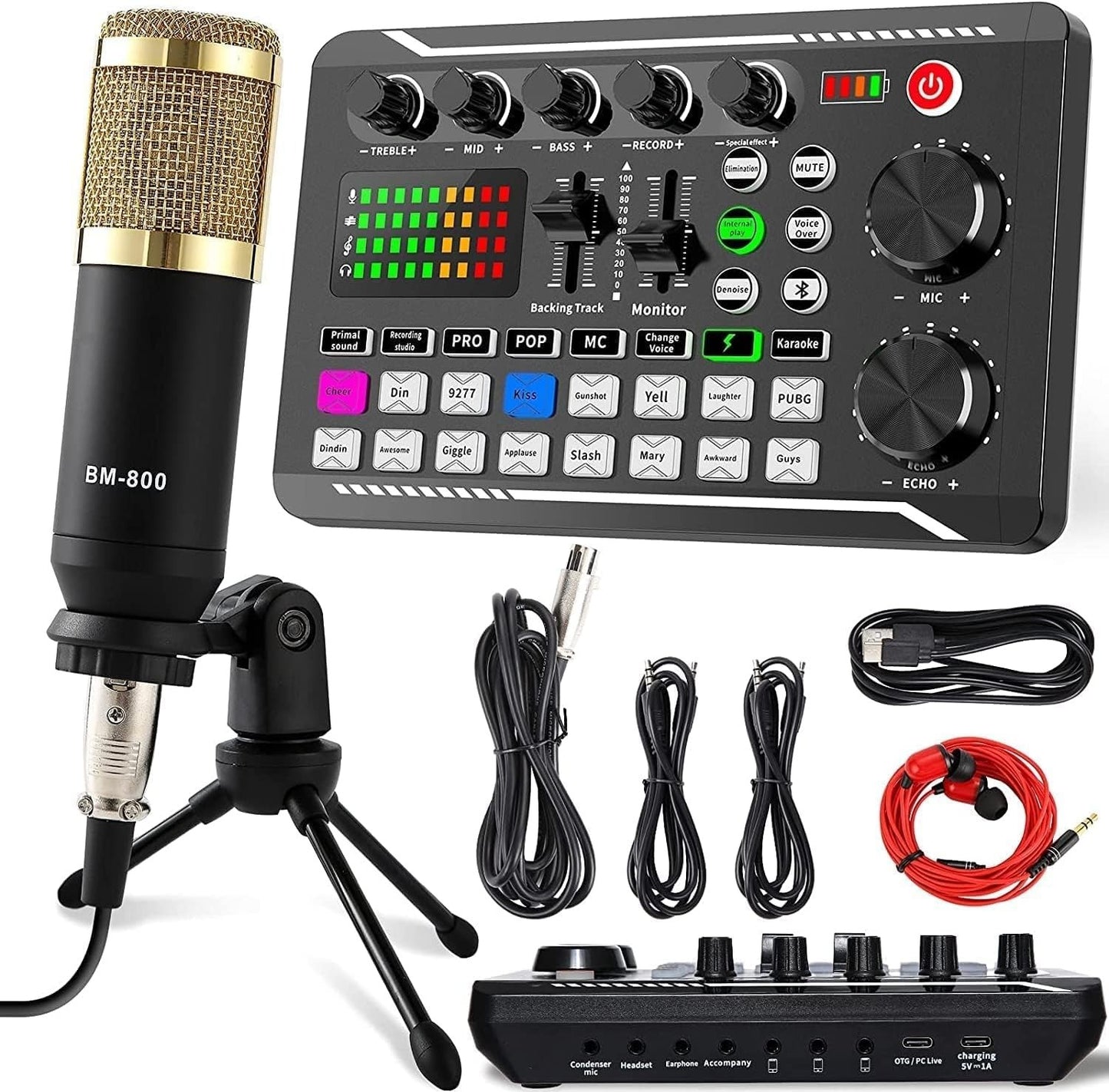 Combo Mixer y Micrófono SINWE Live Sound Card Set