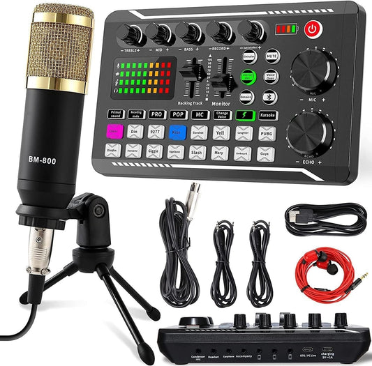 Combo Mixer y Micrófono SINWE Live Sound Card Set