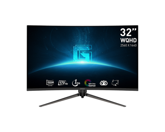 Monitor MSI G32CQ5P 32" WQHD Curved 170Hz/1ms