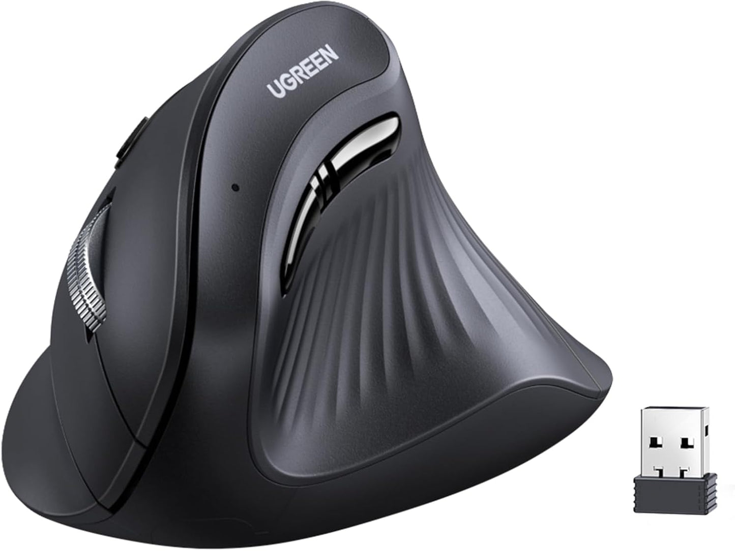 Mouse Ugreen ergonómico vertical inalámbrico (Bluetooth 5.0+2.4G) 25444