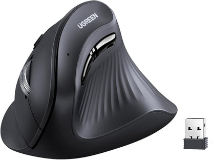 Mouse Ugreen ergonómico vertical inalámbrico (Bluetooth 5.0+2.4G) 25444