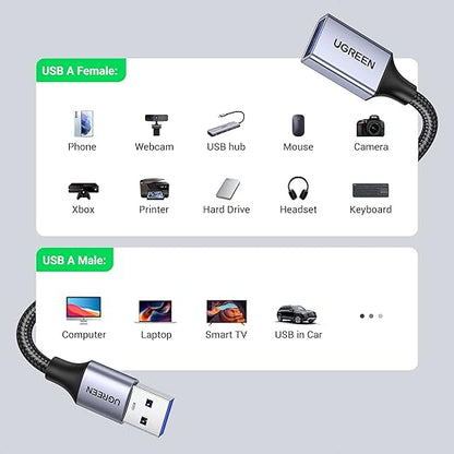 Cable UGREEN USB 3.0 Extension Cable 3 FT