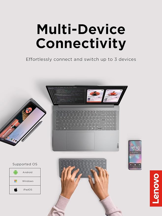 Teclado Lenovo KB331U Multi-Device Wireless Bluetooth