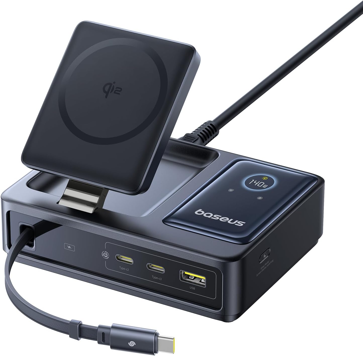 Cargador Baseus Nomos 5-in-1 estación de Carga 140W