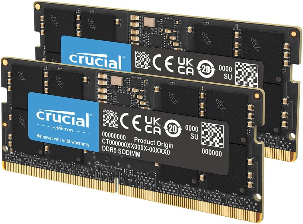 Ram Laptop Crucial 64GB Kit (2x32GB) DDR5 4800MHZ