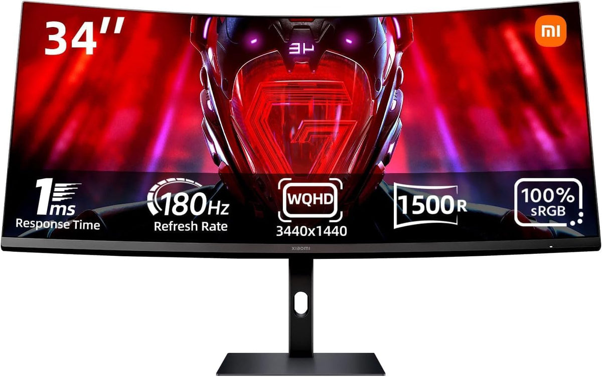 Monitor Xiaomi Curve 34WQI QHD 180HZ 1ms 1500R WQHD 2K