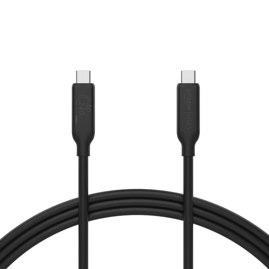 Cable Amazon Basics USB-C 4 40 Gbps 8K Video 240W 3.3Ft