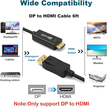Cable Ukyee Display Port 1.2