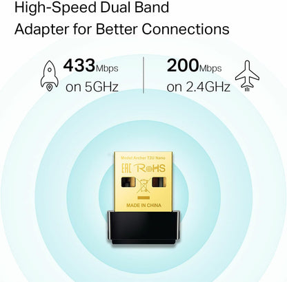 Adaptador TP-Link Archer T2U Nano AC600 WiFi USB