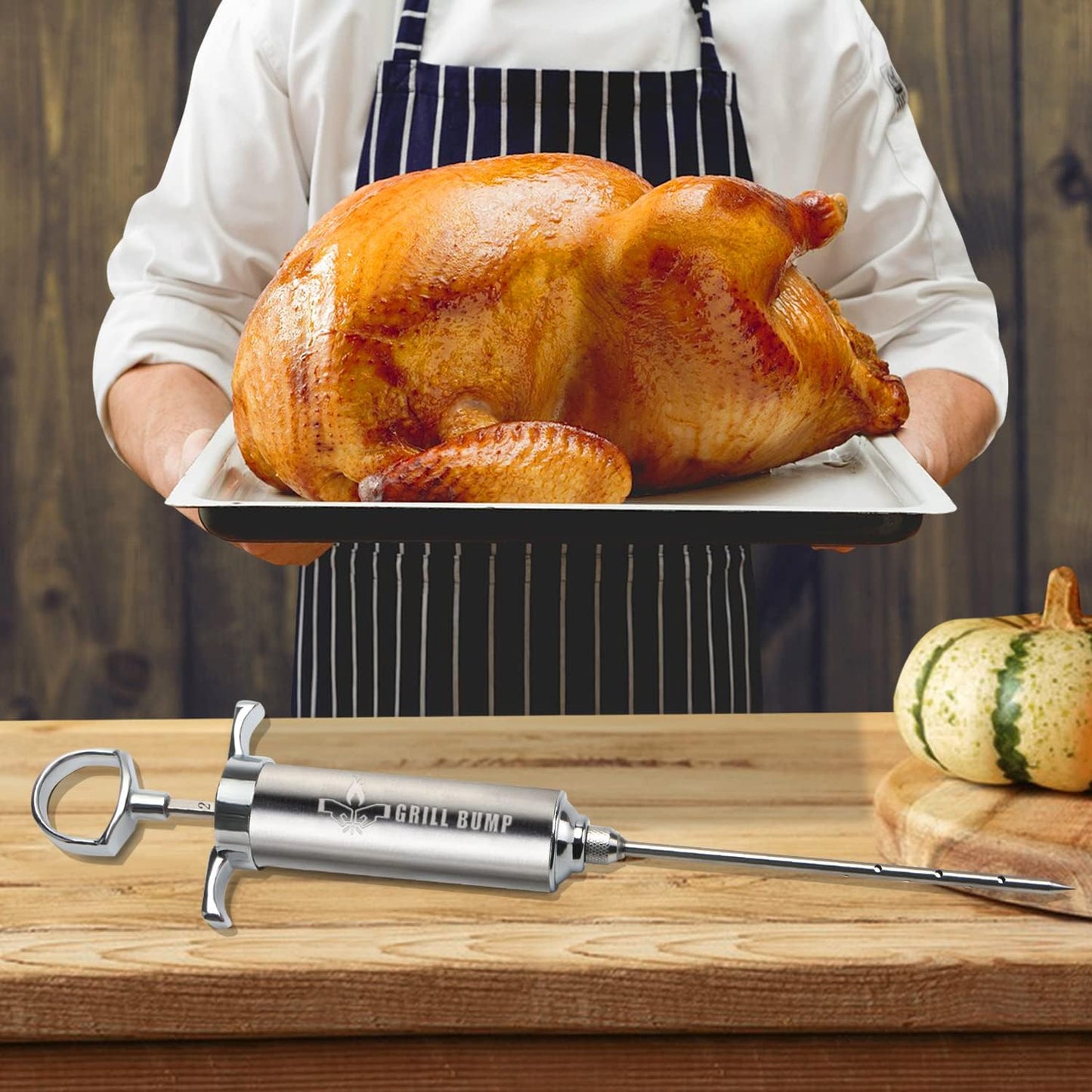 Colmado Overland Accesorio Grill Bump Kit de jeringa para inyectar carne