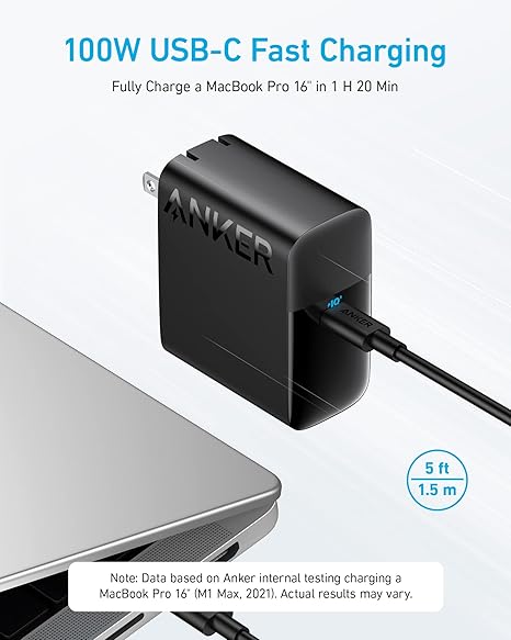 Cargador Anker 317 charger 100W C to C