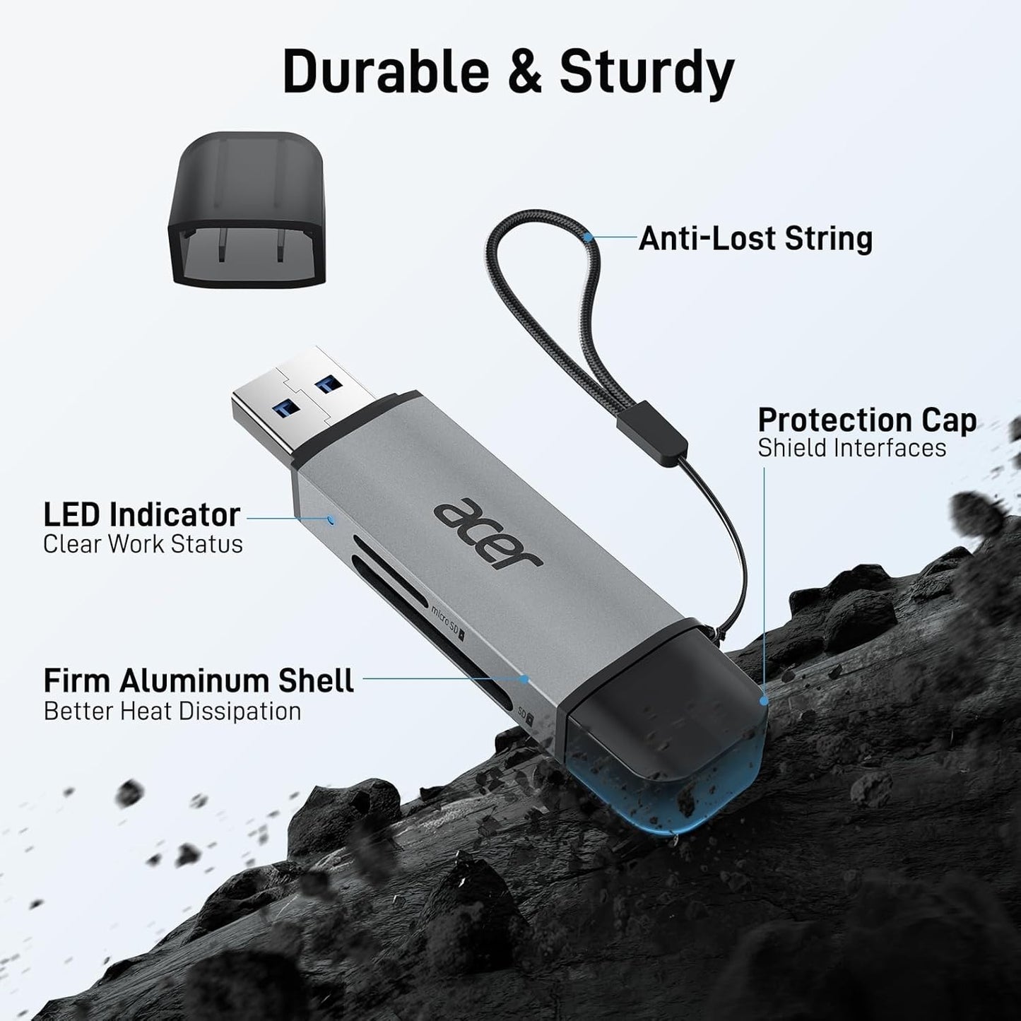 Adaptador Acer Lector de tarjetas SD 2 en 1 0DK4EO