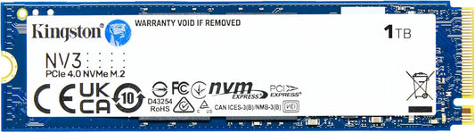 SSD NVMe Kingston NV3 1TB PCIe 4.0 Gen 4x4
