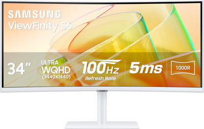 Monitor Samsung ViewFinity S6 S65TC 34" LS34C654TANX UWQHD