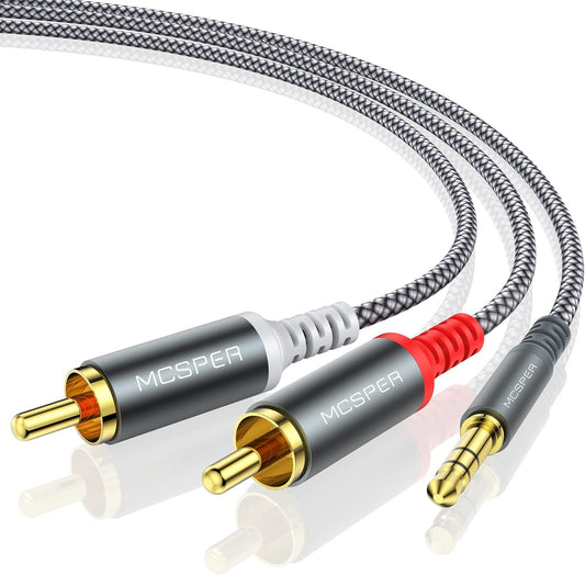 Adapatador MCSPER RCA a AUX de 0.138 in (6.6 pies)