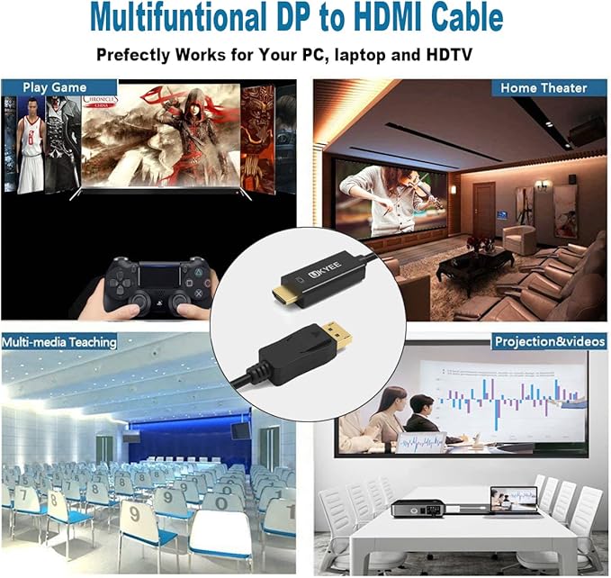 Cable Ukyee Display Port 1.2