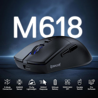 Mouse Redragon M618 LIT Azzmach Lite