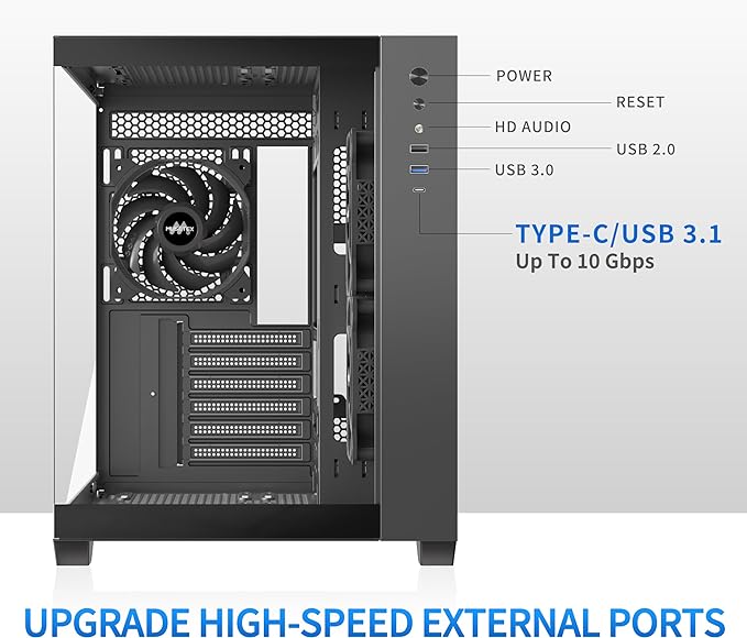 Case Musetex Y6 Black ATX