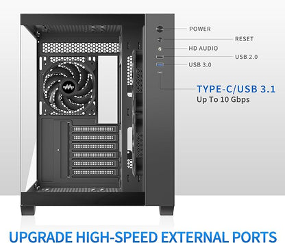 Case Musetex Y6 Black ATX