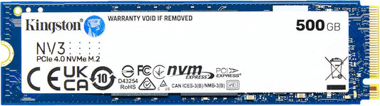 SSD NVMe Kingston NV3 500GB PCIe 4.0 Gen 4x4