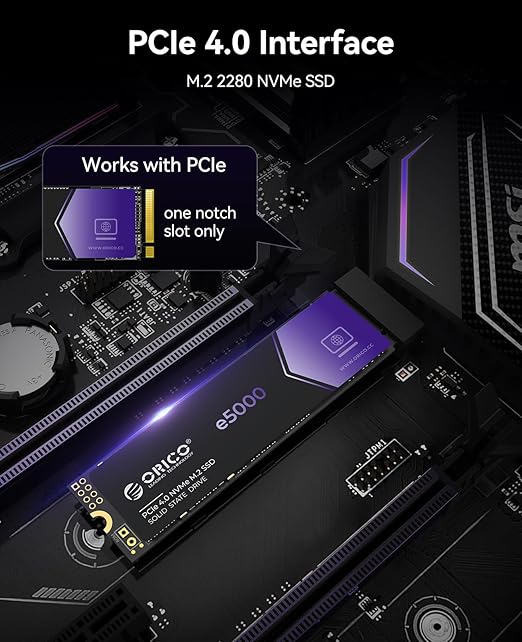 SSD Nvme Orico e5000 1TB SSD PCIe Gen4