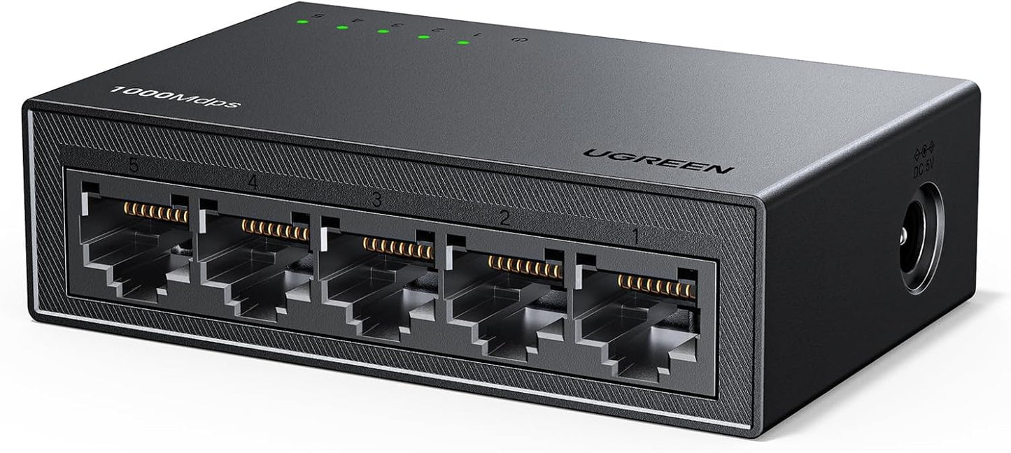 RED Switch Ugreen CM833 5 Port Gigabit