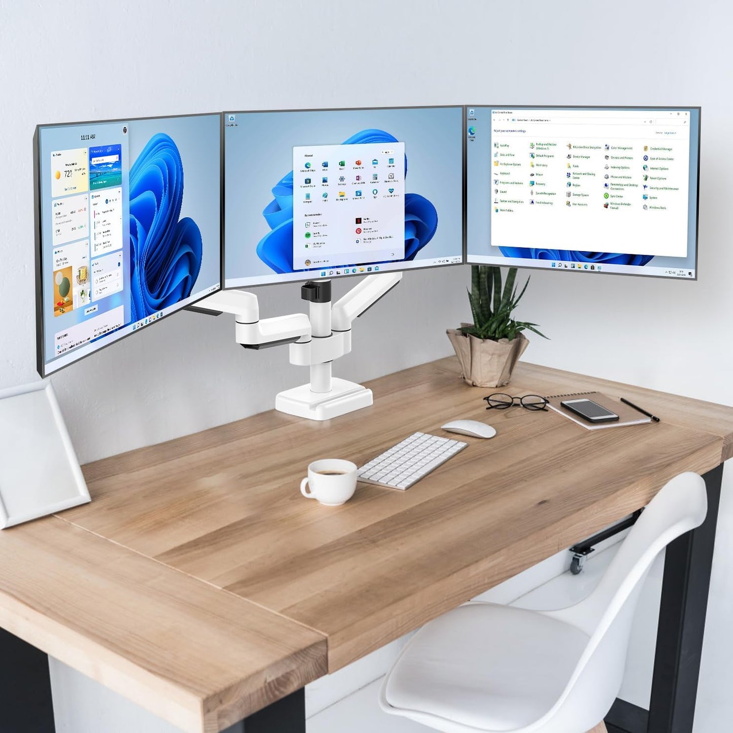Base Monitor MOUNTUP Triple Monitor Up to 27 inch