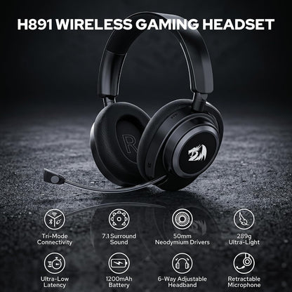 Heatset Redragon H891 NYX PROTri-Mode (2.4G/BT/Wired)