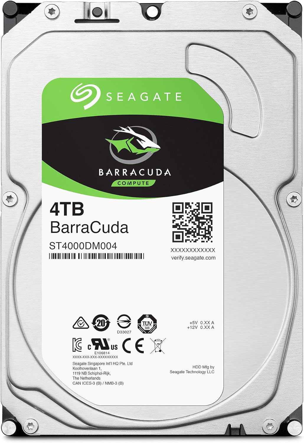 HDD Seagate BarraCuda 4TB – 3.5 Pulgadas Sata 6 Gb/s 5400 RPM 256MB