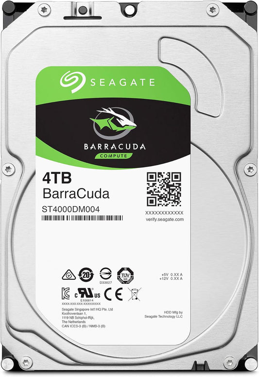 HDD Seagate BarraCuda 4TB – 3.5 Pulgadas Sata 6 Gb/s 5400 RPM 256MB